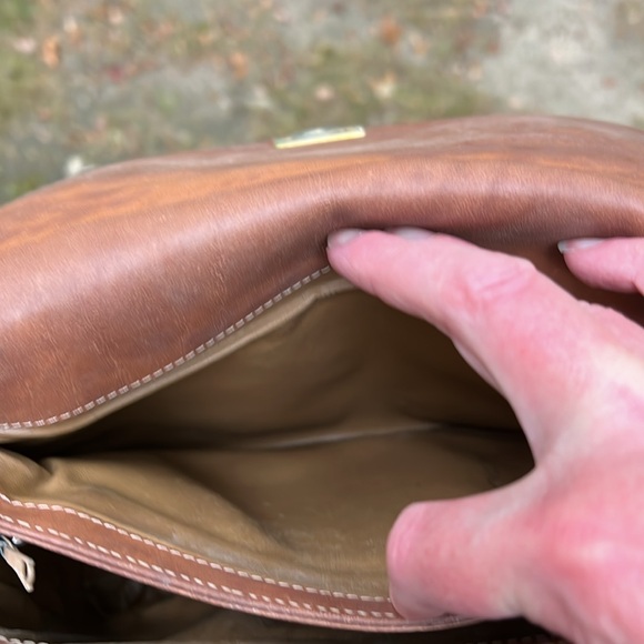 CELINE Macadam Vintage Coated Canvas Shoulder Crossbody Bag Brown PVC - Picture 13 of 17